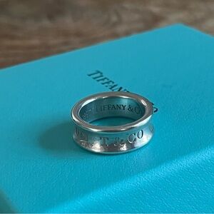 Authentic Tiffany & Co.® Vintage "T & CO 1837" Band Ring Size 4.25 (rare size!)